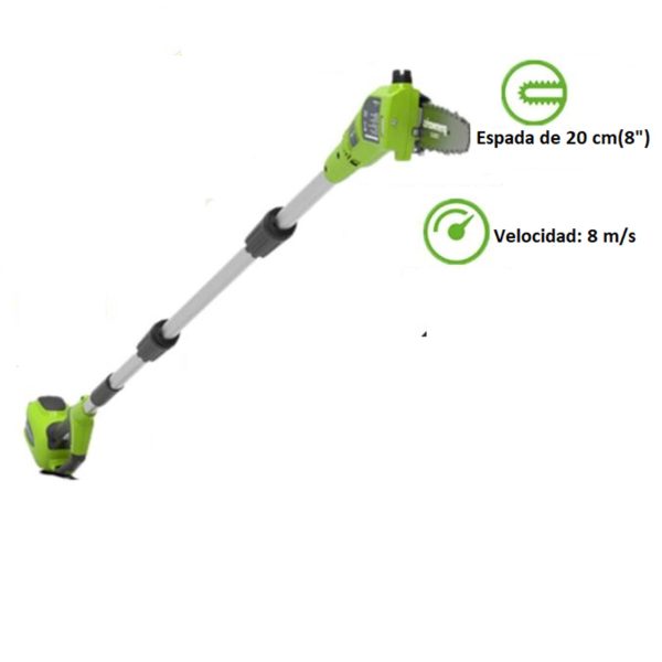 PODADORA DE ALTURA GREENWORKS A BATERIA 40V