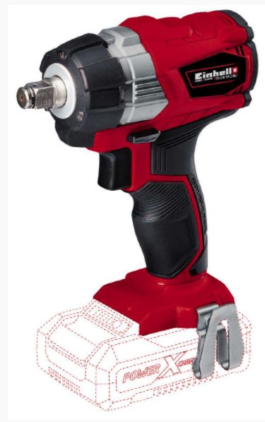 Llave de impacto 1/2  c/adaptador  EINHELL te-cw 18LI solo s/carbones