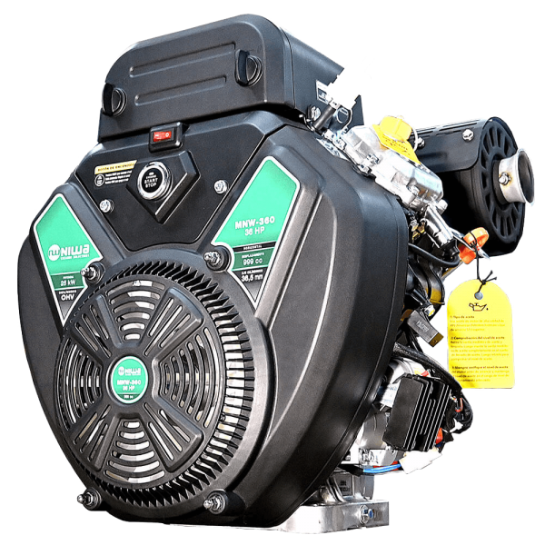 Motor horizontal NIWA 36HP A/E EJE 36,5MM TWIN c/escape