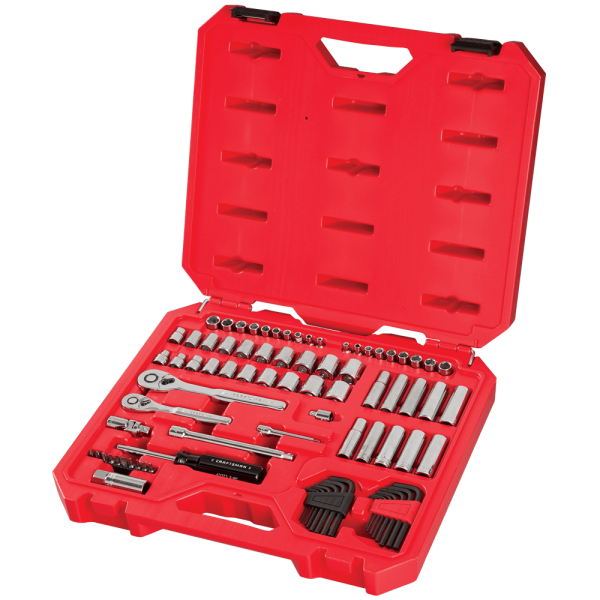 Juego de 83 piezas CRAFTSMAN 1/4" y 3/8" - sistema mm-sae