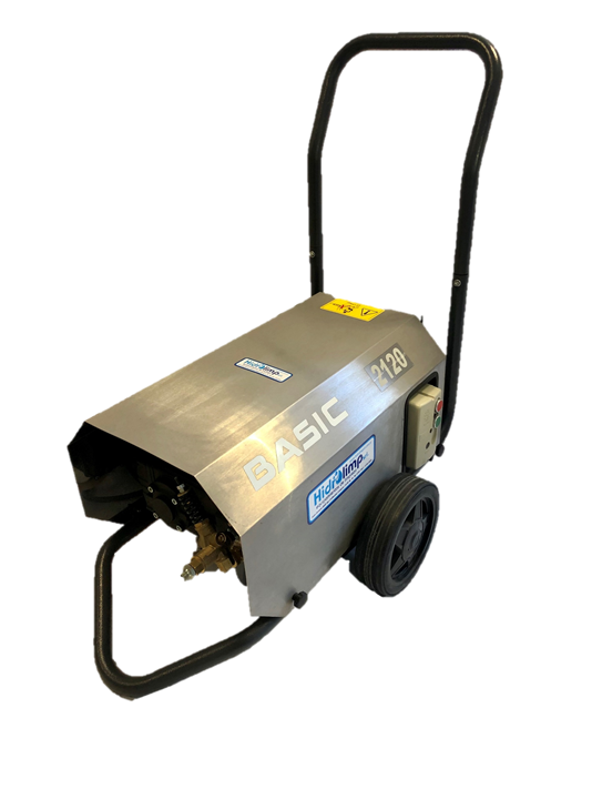 Hidrolavadora basic 2120A industrial uso continuo 200 BAR 10HP con llave de encendido tipo casetina