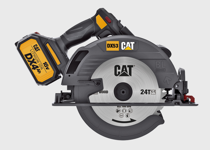 Sierra circular CAT inalambrica 18V 185MM 5500RPM solo