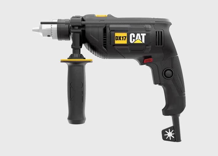 Taladro de CAT con percutor velo/variable 750W y reversa CATDX17