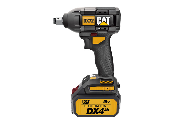 Llave de impacto 1/2 caterpillar 18V 350 NM 2 BAT 4A/H - cargador y maletin CATDX72