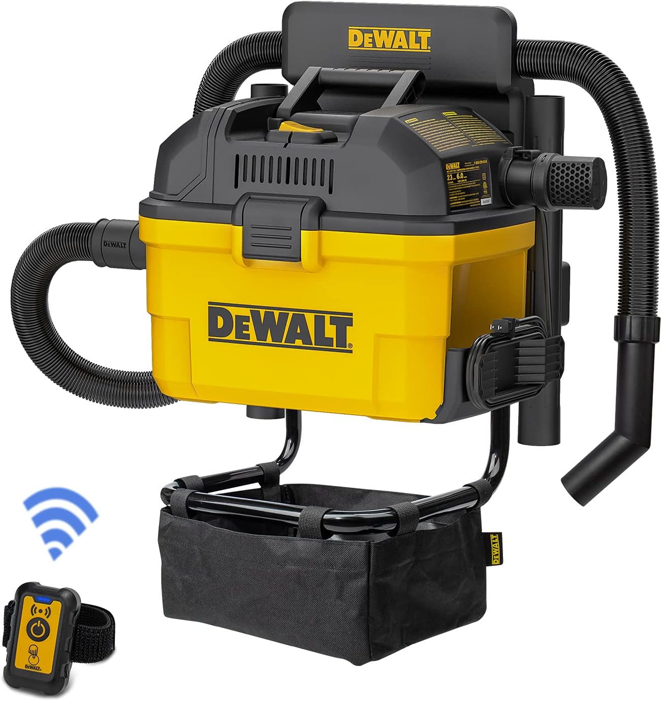 Aspiradora polvo-liquido dewalt 23LTS control remoto portatil DXV23G